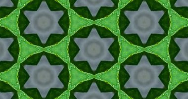 Güzel doku kaleydoskopik tasarım, soyut kaleydoskop arkaplan, eşsiz kaleydoskop animasyonu.