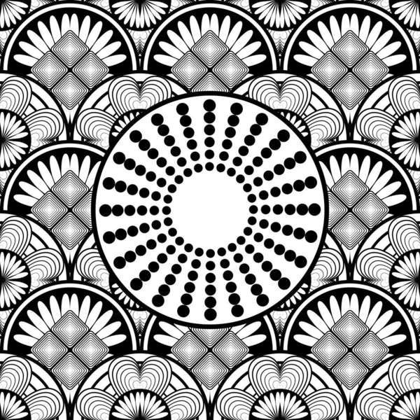 Abstrakte Nahtlose Muster Strukturierte Hintergrund Illustration — Stockvektor