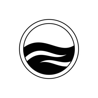 dalgalar logo tasarımı aracılığıyla görünüm 