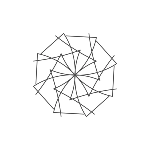 Padrão geométrico simétrico ilustração vetorial abstrata — Vetor de Stock