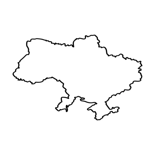 Vector mapa de alta calidad de Ucrania - Simple hecho a mano mapa de dibujo de línea. Detener la guerra, salvar Ucrania Vector ilustración Ilustraciones De Stock Sin Royalties Gratis