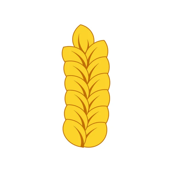 Vector Farm Wheat Ears Icon Template Wheat Icon White Background — стоковый вектор