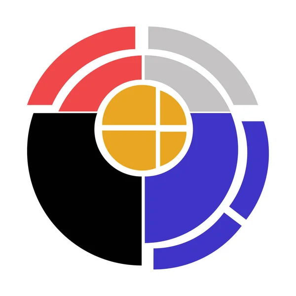 Template Social Media Icon Colorfull Office Icon App Logo Google — Stok Vektör