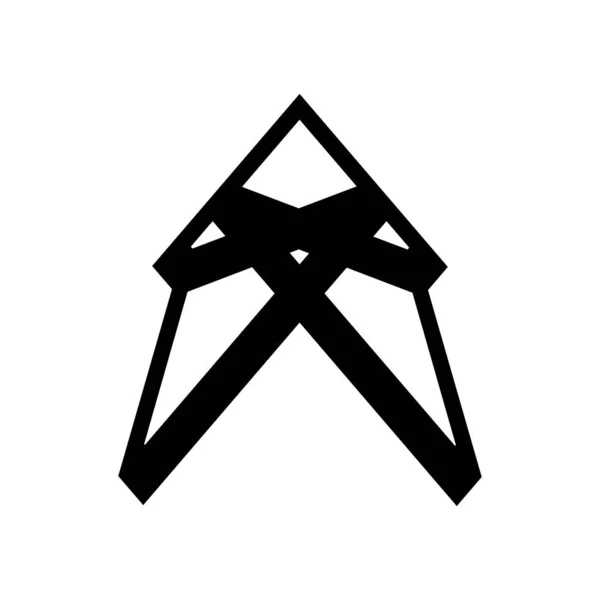 Initial Letter Arrow Arrowhead Logo Design Arrow Icon Vector Illustration — Vettoriale Stock