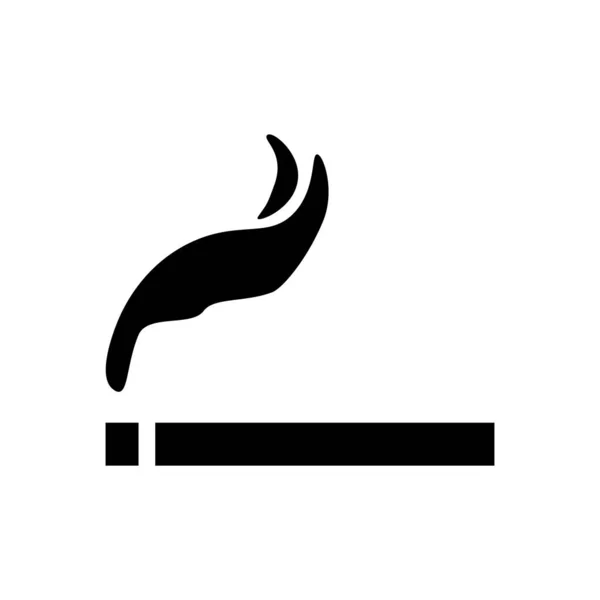 Cigarette Icon Vector Solid Logo Illustration Pictogram Isolated White Vector — ストックベクタ