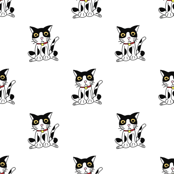 Beyaz arka plana siyah beyaz el çizimi. Arkaplan için kusursuz desen.