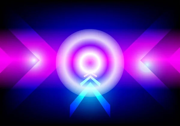 Рожевий Синій Абстрактний Технологічний Фон Футуристичні Цифрові Інновації Процес Обробки — стоковий вектор