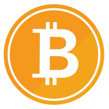 Basit bitcoin ve akıllı telefon illüstrasyonu.
