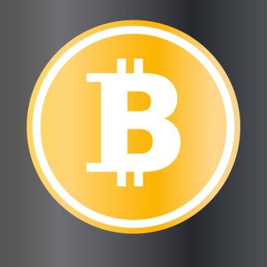 Basit bitcoin ve akıllı telefon illüstrasyonu.
