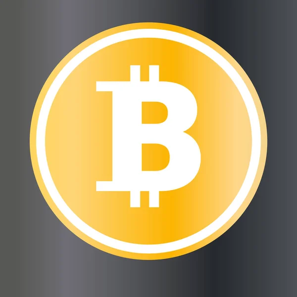 Bitcoin Simples Ilustração Telefone Inteligente — Vetor de Stock