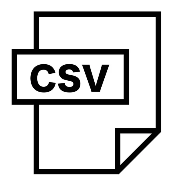 Uppgifter Csv Filformat Kommaseparerade Variabler — Stock vektor