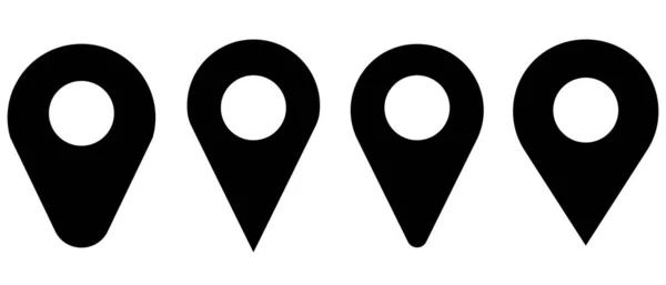 Pin Tag Indicates Location Sets Various Shapes — Stock Vector