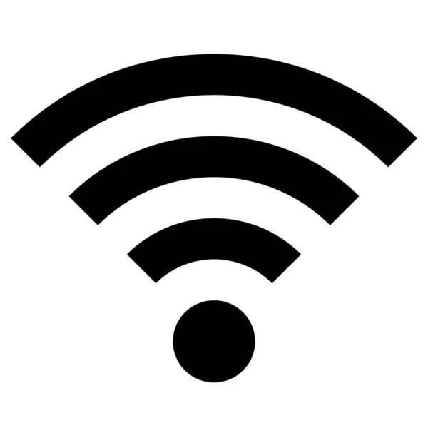 Icono Wifi Simple Imagen Vectorial — Archivo Imágenes Vectoriales
