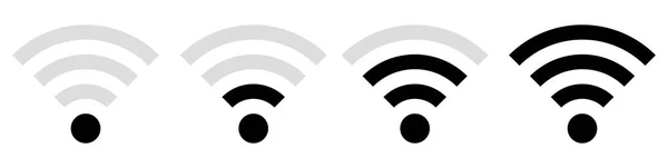 Ikoner Wifi Anslutning Status — Stock vektor