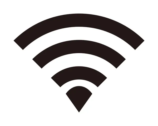 Ostrá Jednoduchá Ikona Wifi — Stockový vektor