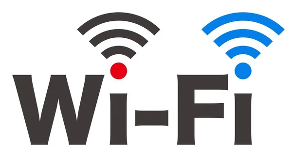 Stijlvol Ontworpen Wifi Logo — Stockvector