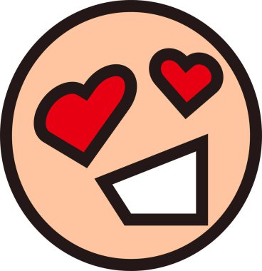 Aşık bir adam. Gözleri kalp şeklinde..