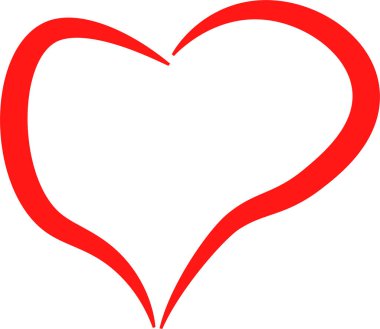 Alaycı kalp ikonu. Bireysellik. Vektör.