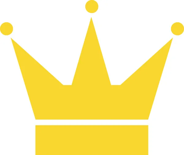 Goldene Krone Für Rangfolge Vektor — Stockvektor