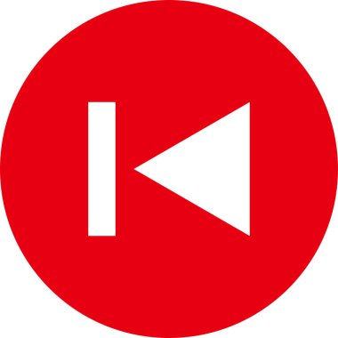 Bir arka düğmenin vektör illüstrasyonu.