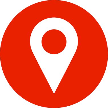 Yuvarlak harita iğne simgesi. Çok basit..