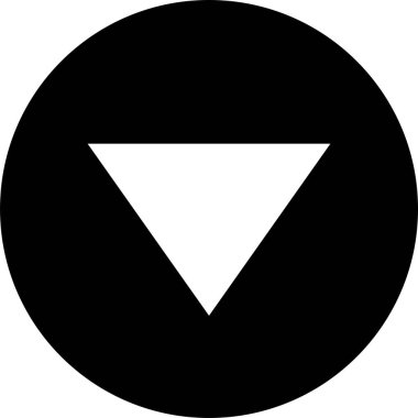 Siyah düğme simgesi. Vektör.