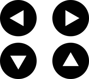 Ok simgesi doğrultuya ayarlandı. vektör.