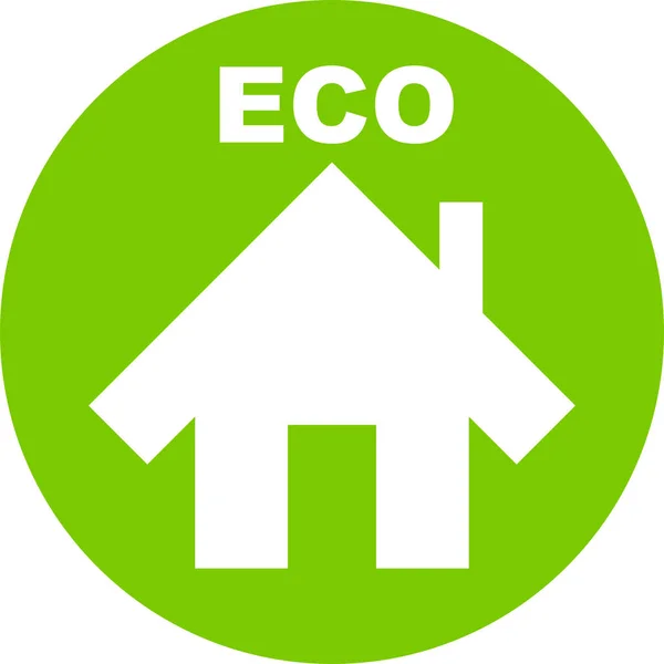 Środowisko Ikony Ekologiczne Domowe Wektor — Wektor stockowy