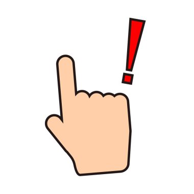 Parmak ve dışkı izi ikonu. vektör.