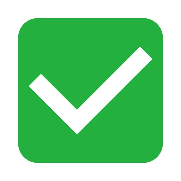 Значок Зеленой Галочки Векторы Которые Означают Успех Принятие — стоковый вектор