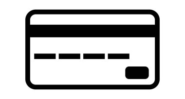 Kredi kartı düz simgesi. Ödeme için vektörler.