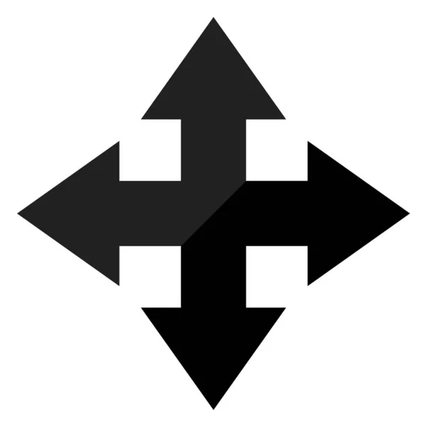 Left Right Arrow Cursor Icons Vector — Stock Vector