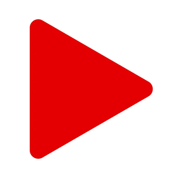 Red Play Button Vectors Used Videos Audio — 图库矢量图片