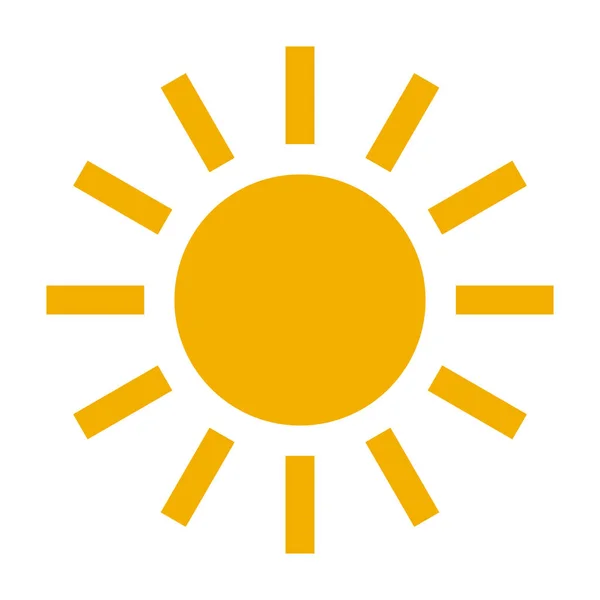 Simple Sun Icon Vector Illustration Weather — 图库矢量图片