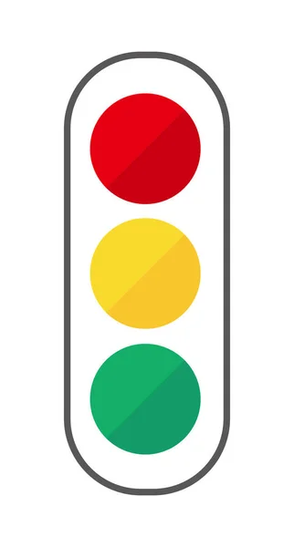 Vektor Symbol Des Einfachen Signals Illustration Zum Verkehr — Stockvektor