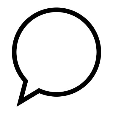 Basit bir konuşma balonu ikonu. vektör.