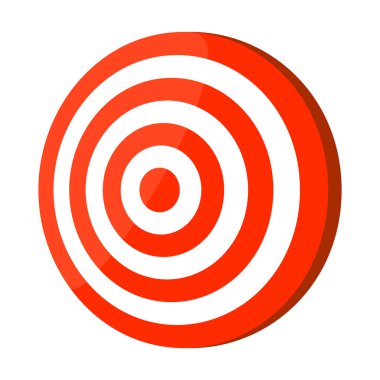 Parlatıcı bir hedef simgesi. vektör.