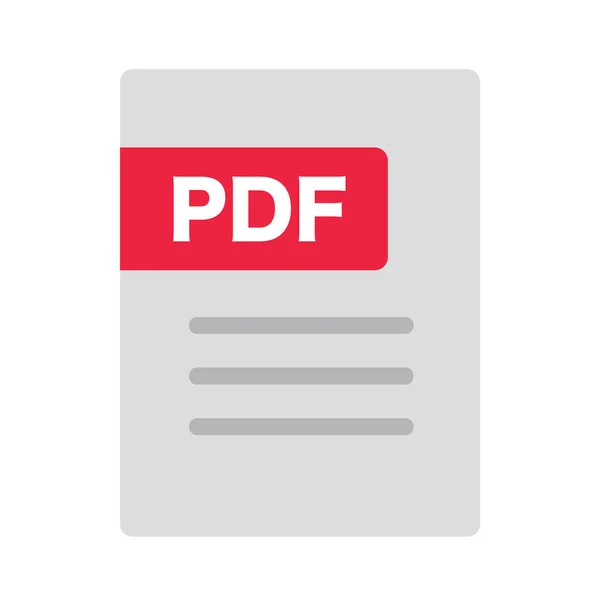 Pdf Dokument Symbol Vektor — Stockvektor