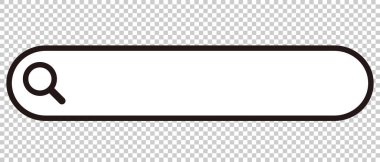Girdi alanında bir arama kutusu simgesi. Basit vektör.