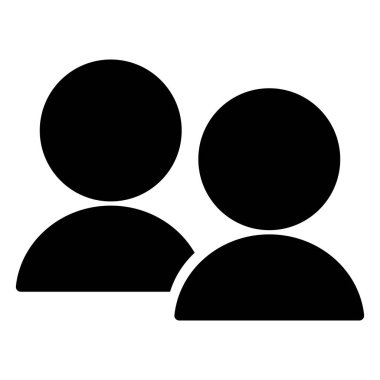 Kişisel siluet ve şüphe dolu konuşma balonu. Siyah vektör.