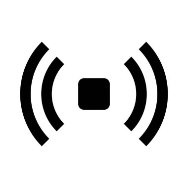 Vectors of radio waves. Icons that can be used for cell phones, Wi-Fi, etc.