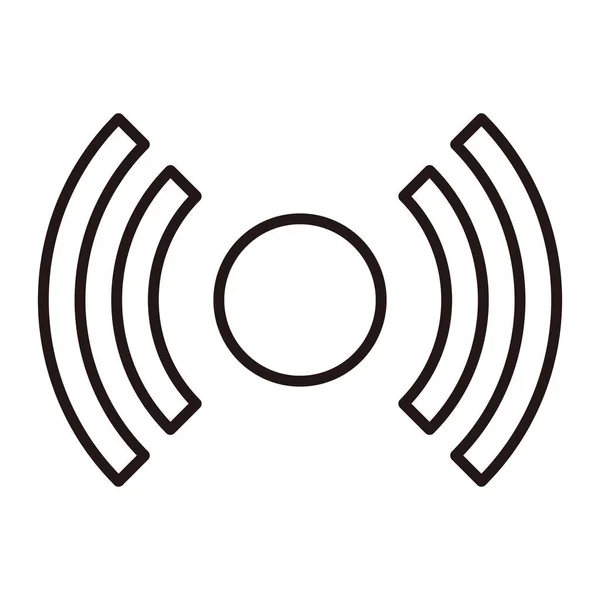 Una Semplice Icona Della Radio Vettore — Vettoriale Stock