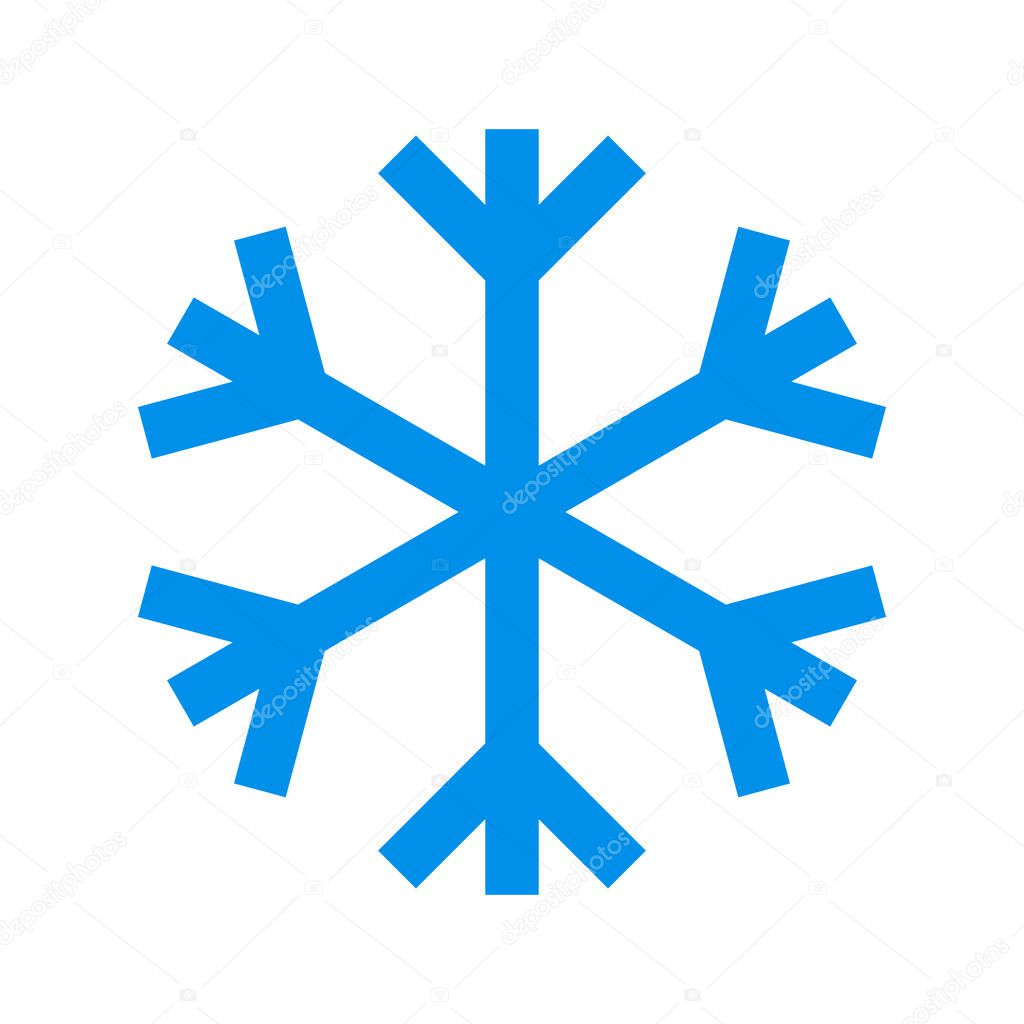 Snowflakes. Vector icons about winter.