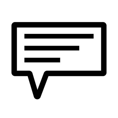 Message icon. Simple flat design vector.