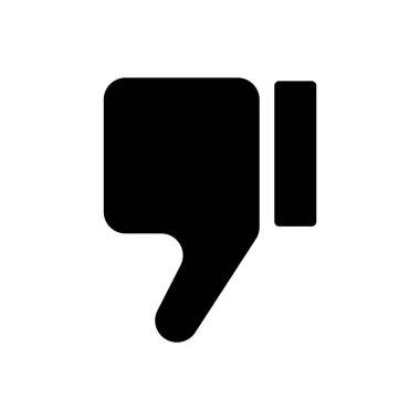 Bad mark sign. Low-rated hand sign. Vectors.