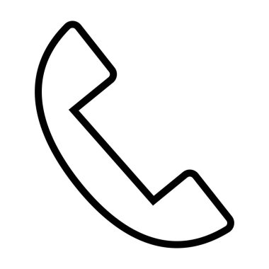 Simple phone icon. Telephone handset. Vectors.