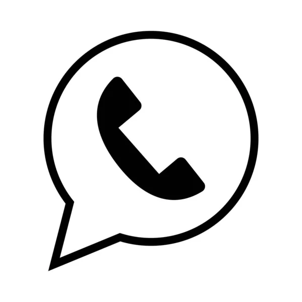 Phone Speech Balloon Icons Vectors — Stok Vektör