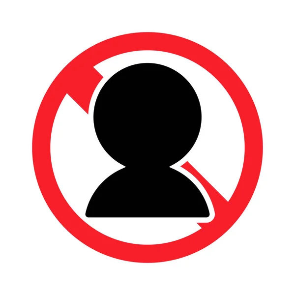 User Icons Ban Marks Bans Account Bans — Stockvector