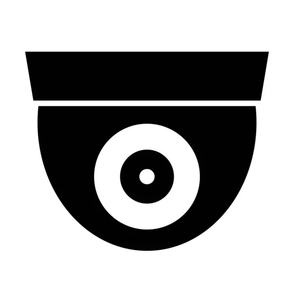 Ícone Câmara Vigilância Preta Câmera Espiã Câmera Para Segurança Vetor — Vetor de Stock