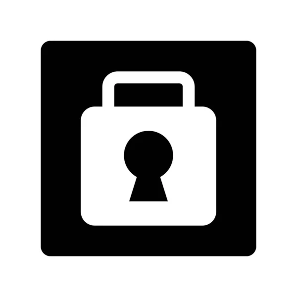 Icon Rock Composed Black White Vectors Security — Vetor de Stock